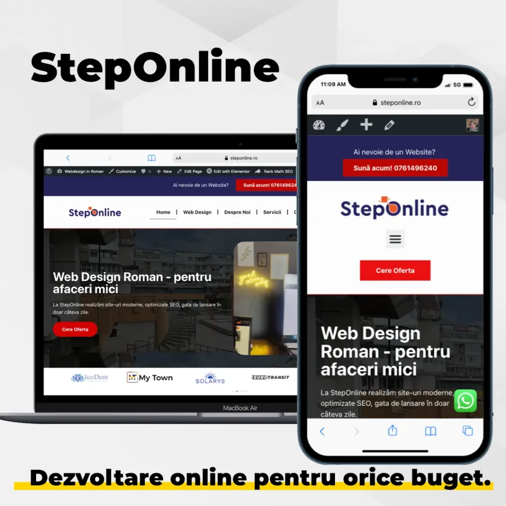 Web design Roman - website ieftin